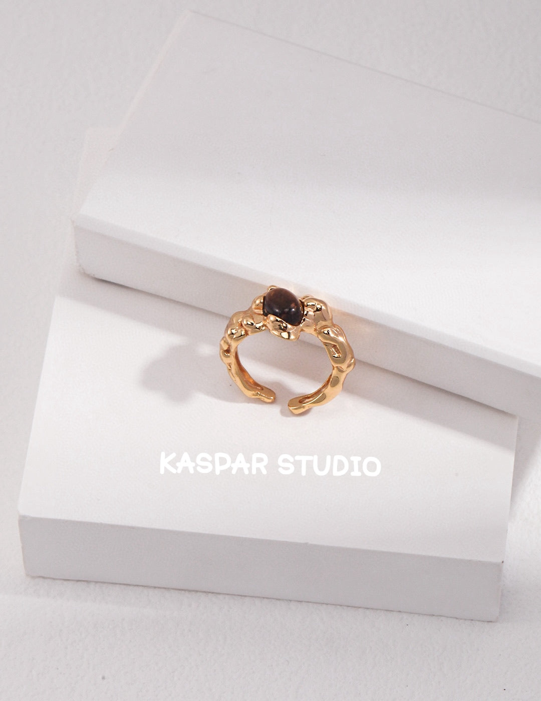 Vintage Tiger Eye Stone Rings