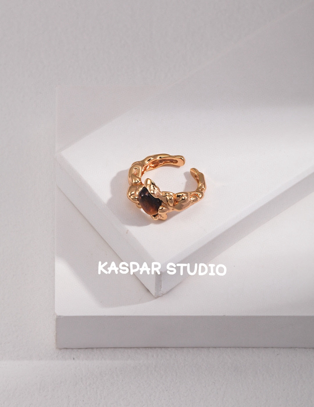 Vintage Tiger Eye Stone Rings