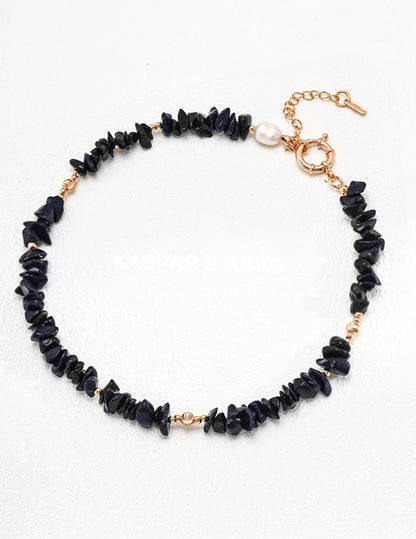 Irregular Black Necklace