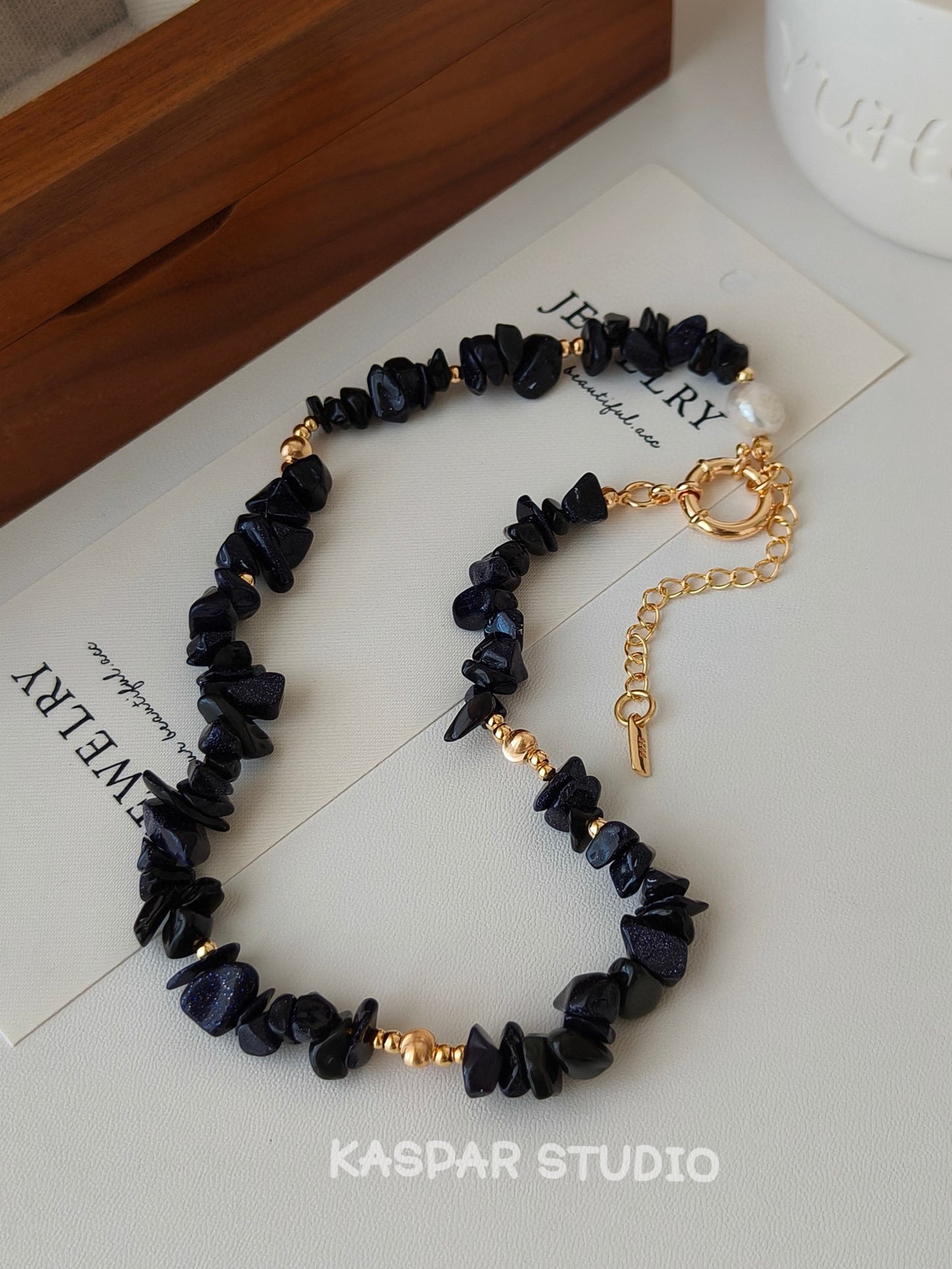 Irregular Black Necklace