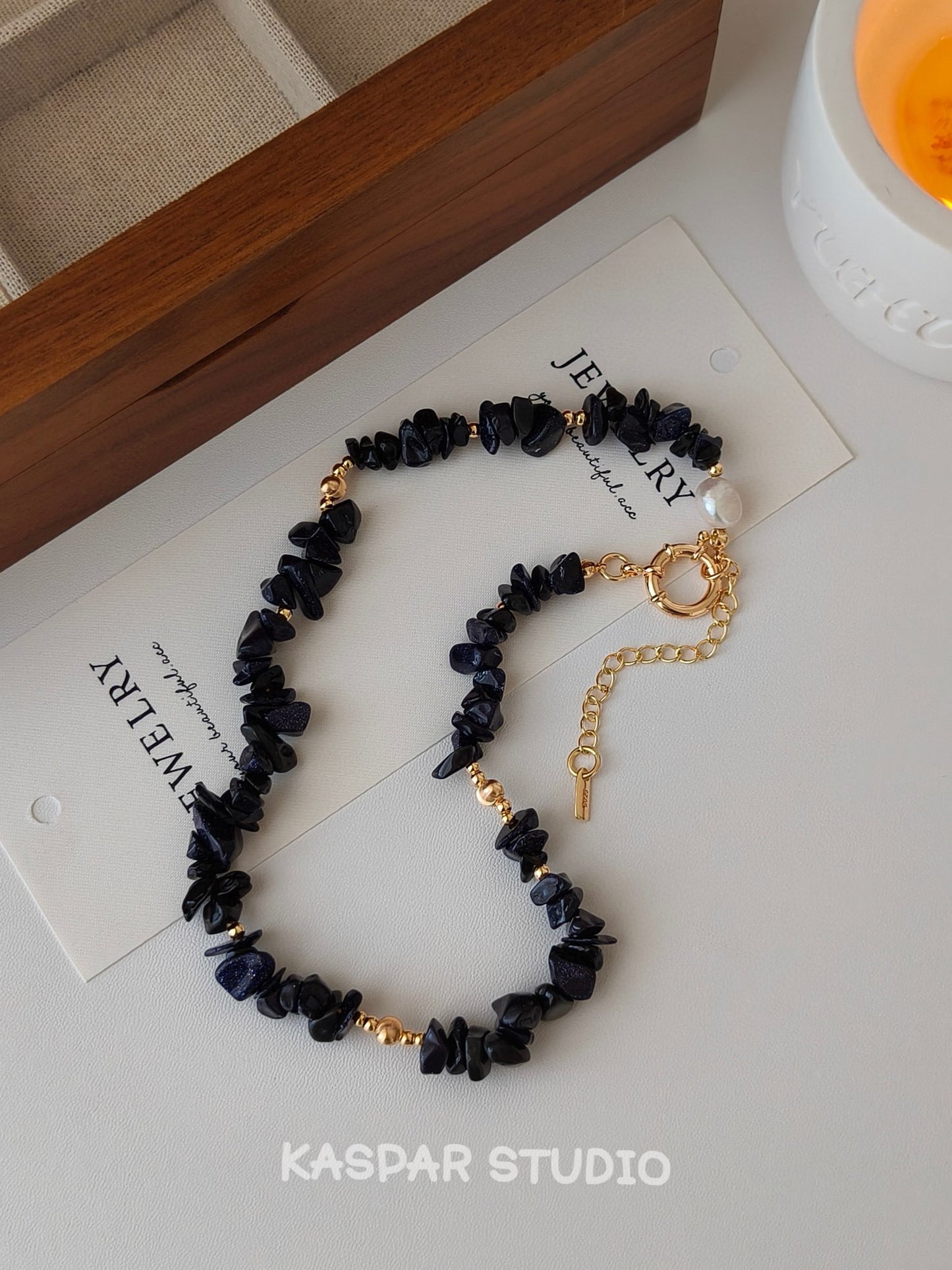 Irregular Black Necklace