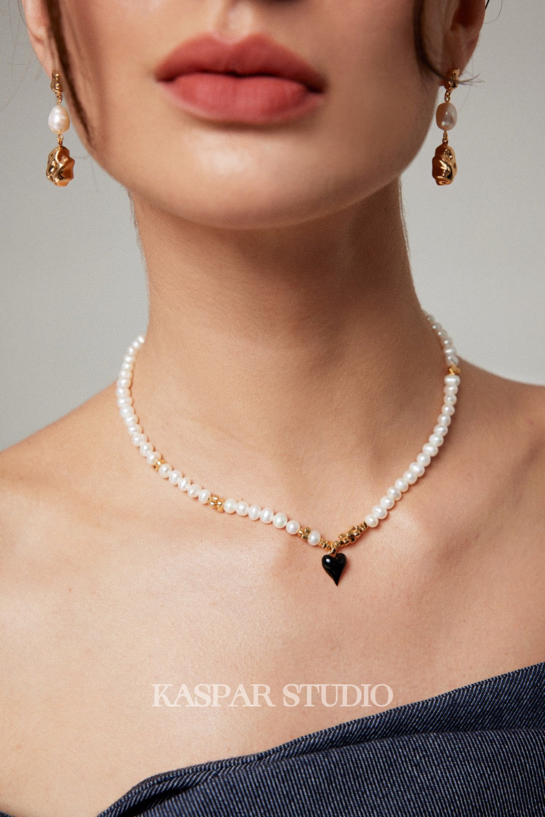 Heart-shaped Pearl necklace