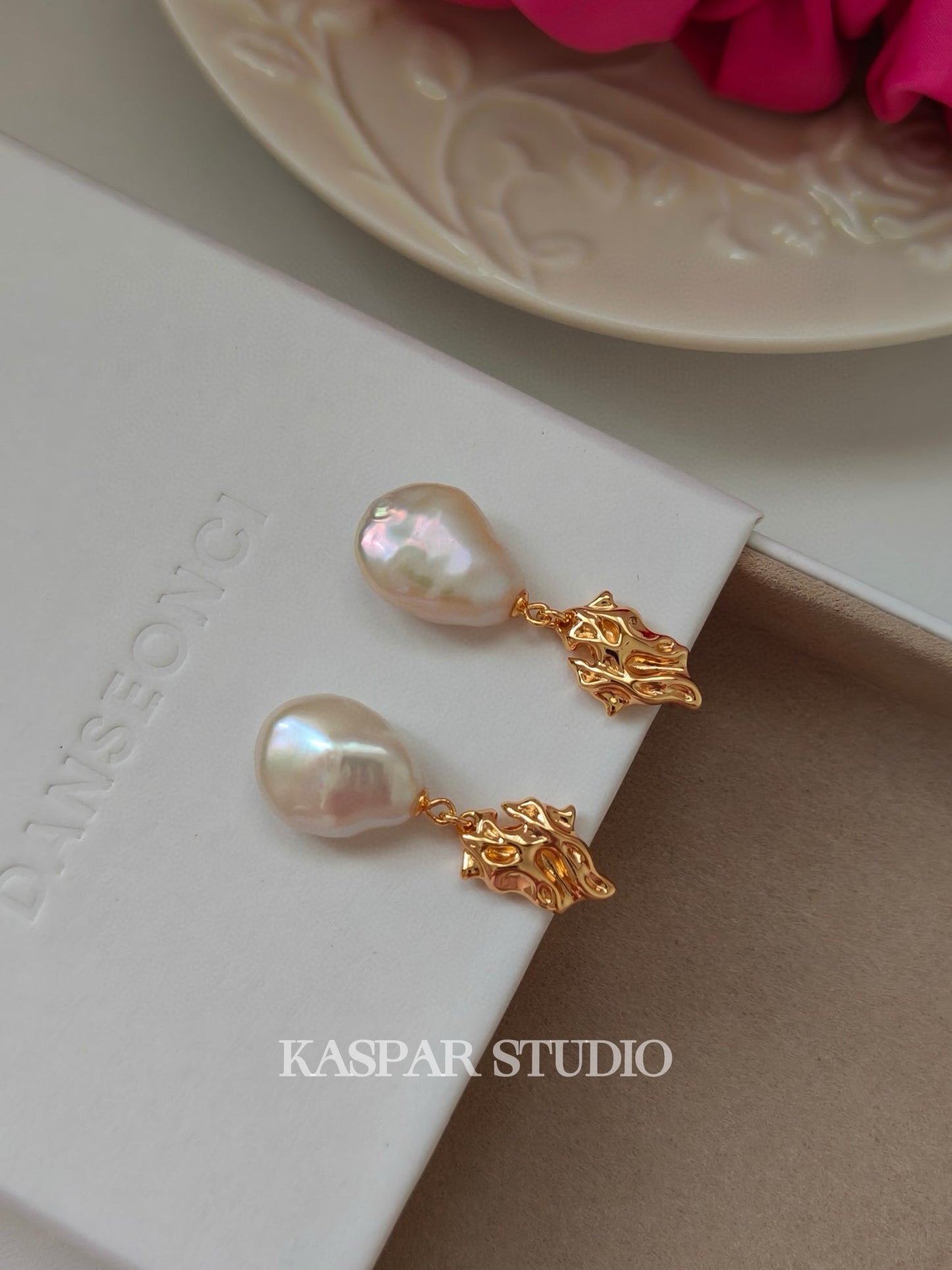 Silver  Pearl Drop Earring