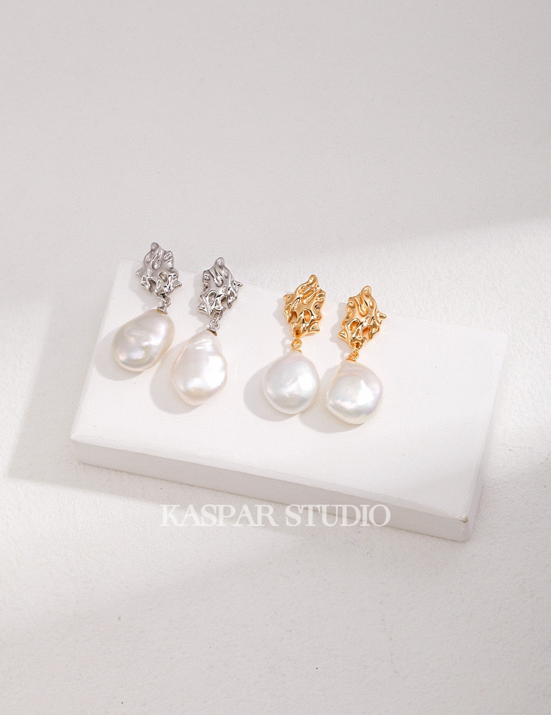 Silver  Pearl Drop Earring